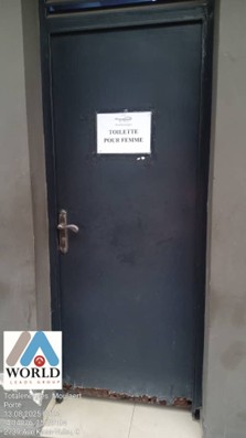 Avant les travaux - Remplacement des portes métalliques à la station-service Molaert